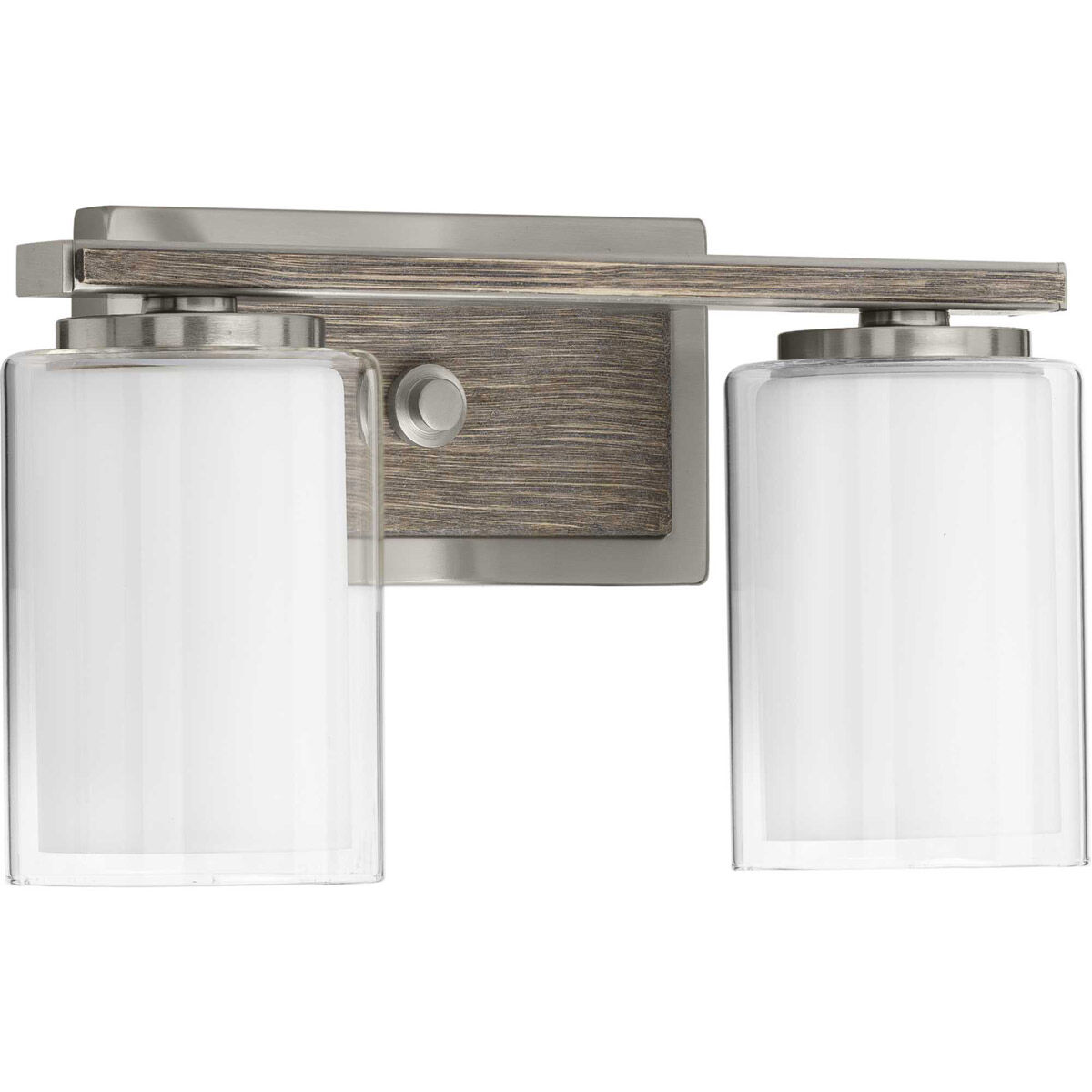 Mast 2 Light 14 inch Brushed Nickel Bath Vanity Wall Light