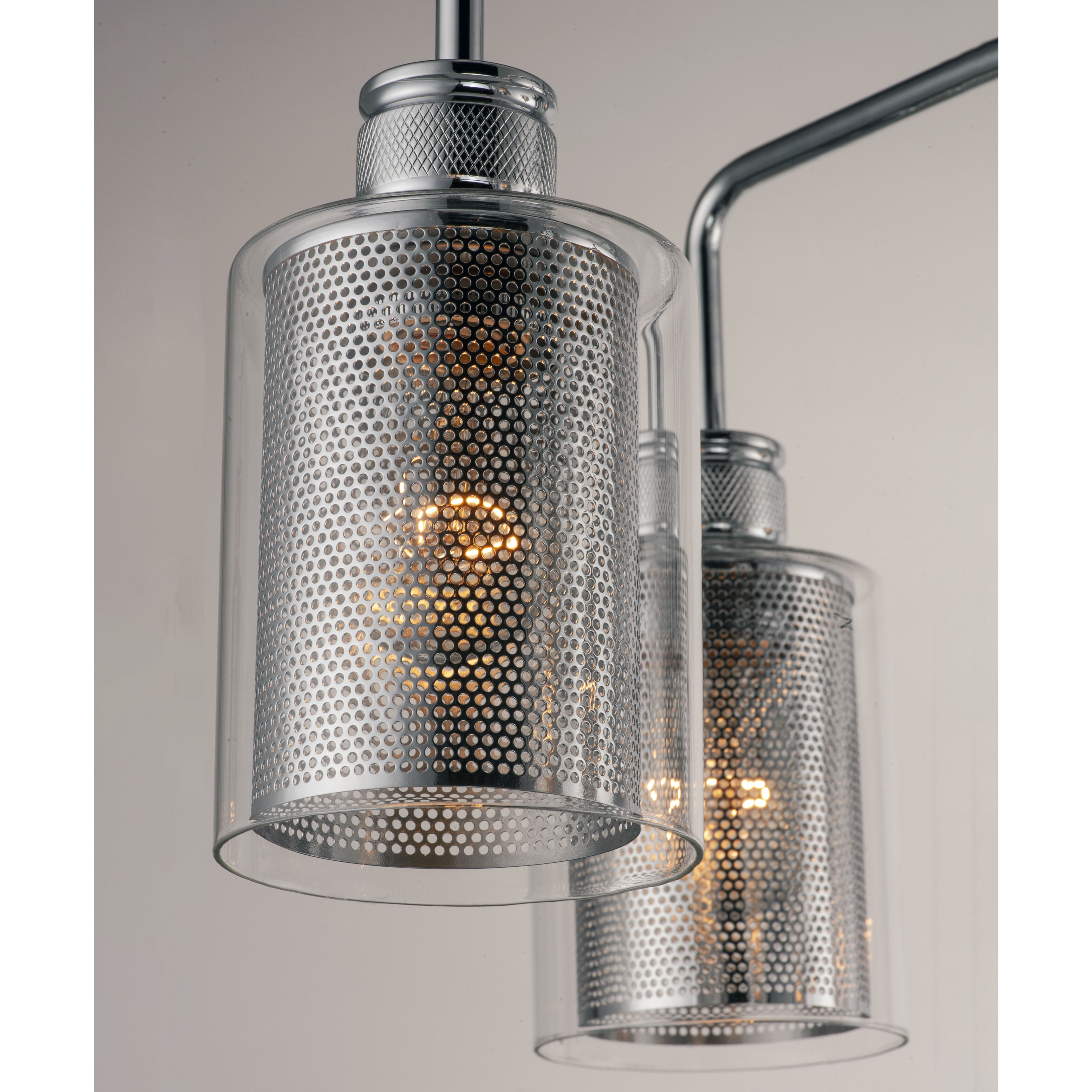 Filigree 3 Light 18 inch Polished Chrome Mini Chandelier Ceiling Light