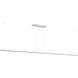 Continuum LED 93.7 inch White Linear Pendant Ceiling Light