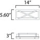 Dexter LED 14 inch Natural Aged Brass ADA Wall Sconce Wall Light