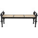 Indochine Charcoal Black Bench
