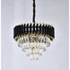 Canada 8 Light 20 inch Black and Gold Chandelier Ceiling Light