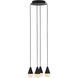 Sean Lavin Cupola 4 Light 10.5 inch Nightshade Black Chandelier Ceiling Light