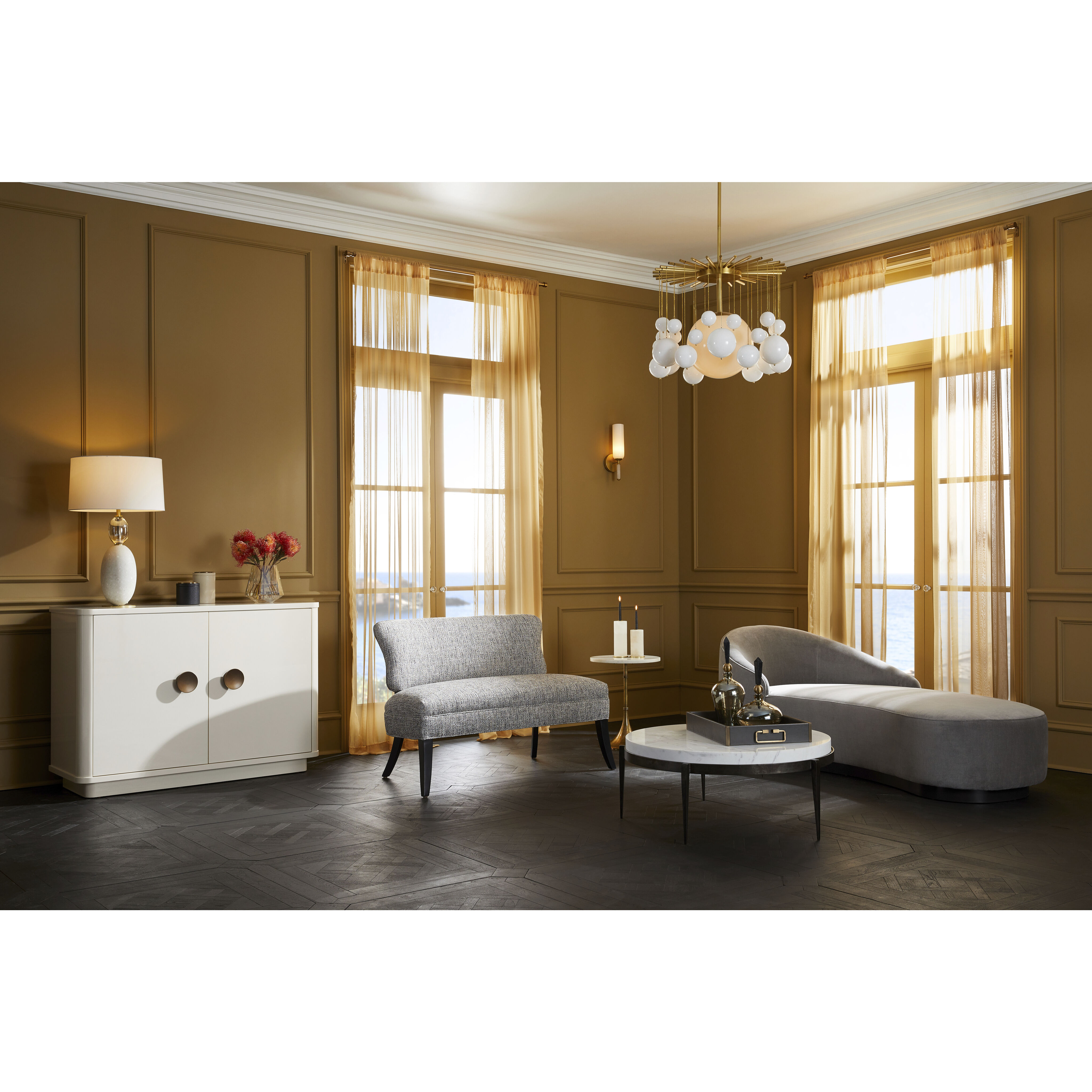 Minato 29 inch 150.00 watt Ivory Lamp Portable Light