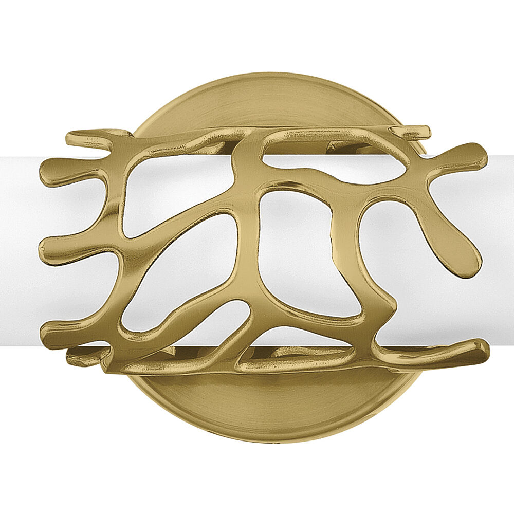 Lyra LED 31 inch Lacquered Brass Vanity Light Wall Light, Vertical