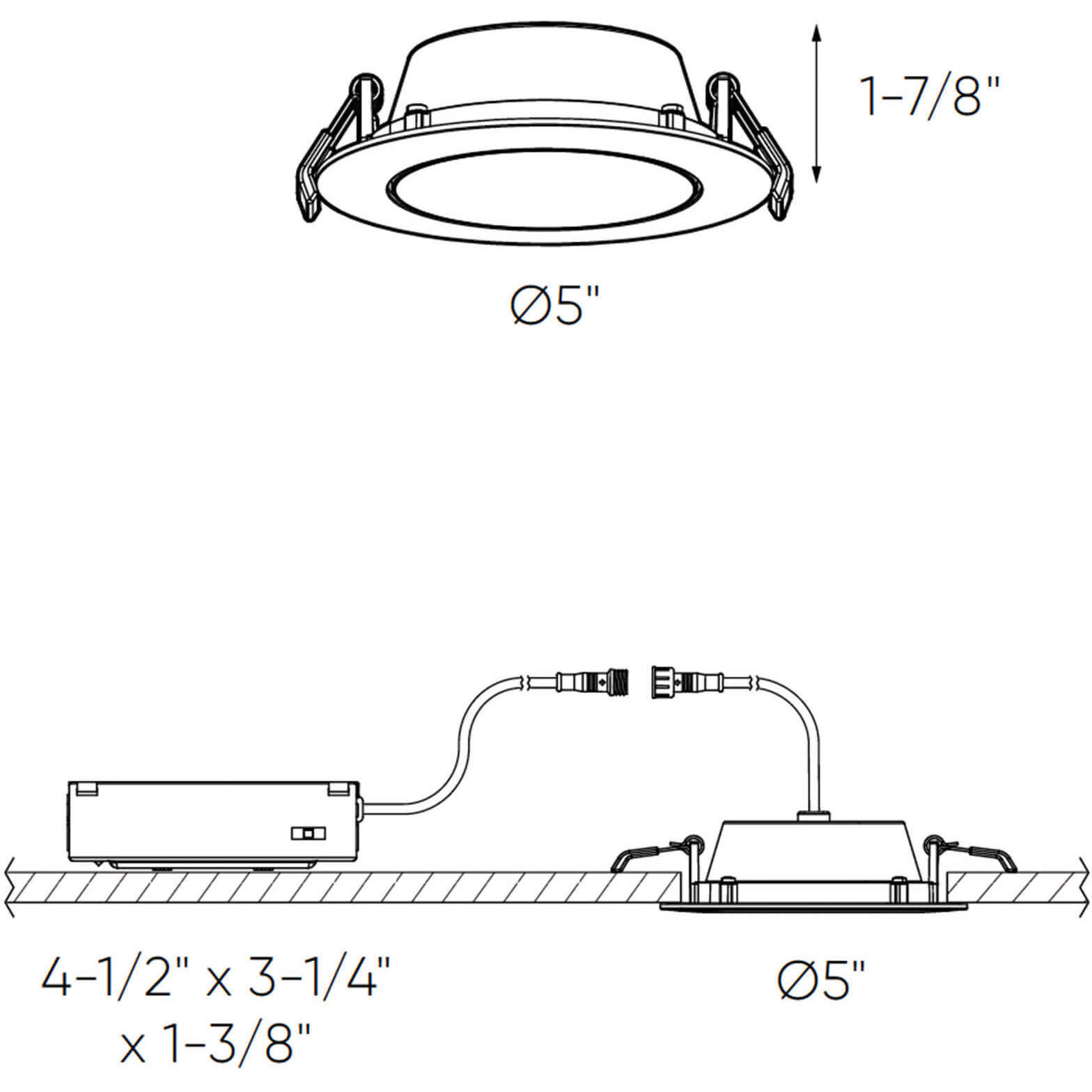 Fusion White Directional Recessed Light