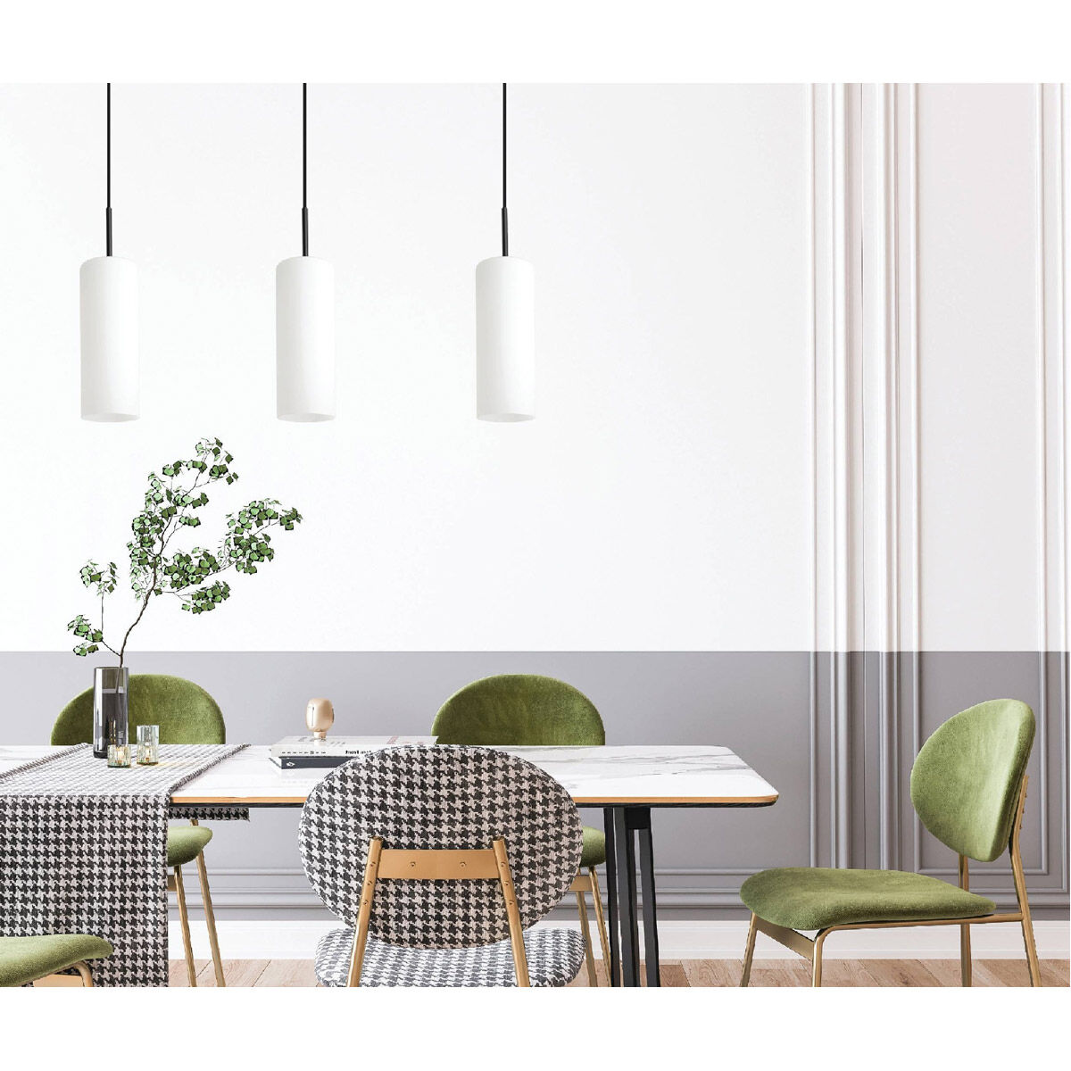 Troy 3 2.35 inch Structured Black Pendant Ceiling Light