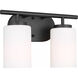 Oslo 2 Light 12.5 inch Midnight Black Wall Bath Fixture Wall Light