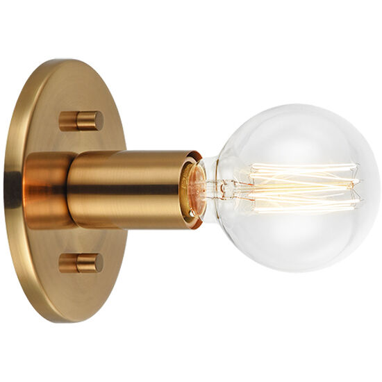 Kasa Wall Sconce Wall Light in Aged Gold Brass