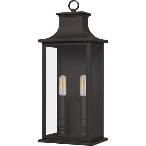 Abernathy 2 Light 20 inch Old Bronze Outdoor Wall Lantern, Medium