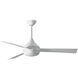 Atlas Donaire 52 inch Gloss White Outdoor Ceiling Fan, Coastal Wet Rated