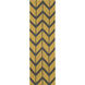Fallon 96 X 30 inch Bright Yellow, Charcoal Rug