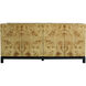 Bromo 72 X 18 inch Natural Burl with Black Credenza