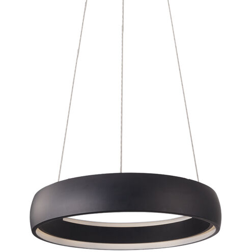 Halo LED 24.38 inch Black Pendant Ceiling Light