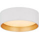 Shaw LED 5.25 inch Matte White Solitaire Flush Mount Ceiling Light