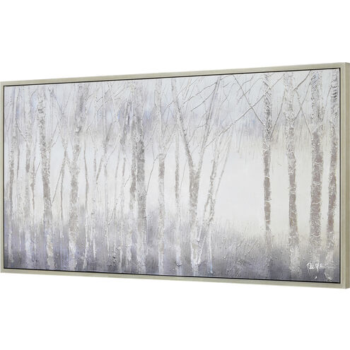 Anouska Grey/Off-White Canvas Art