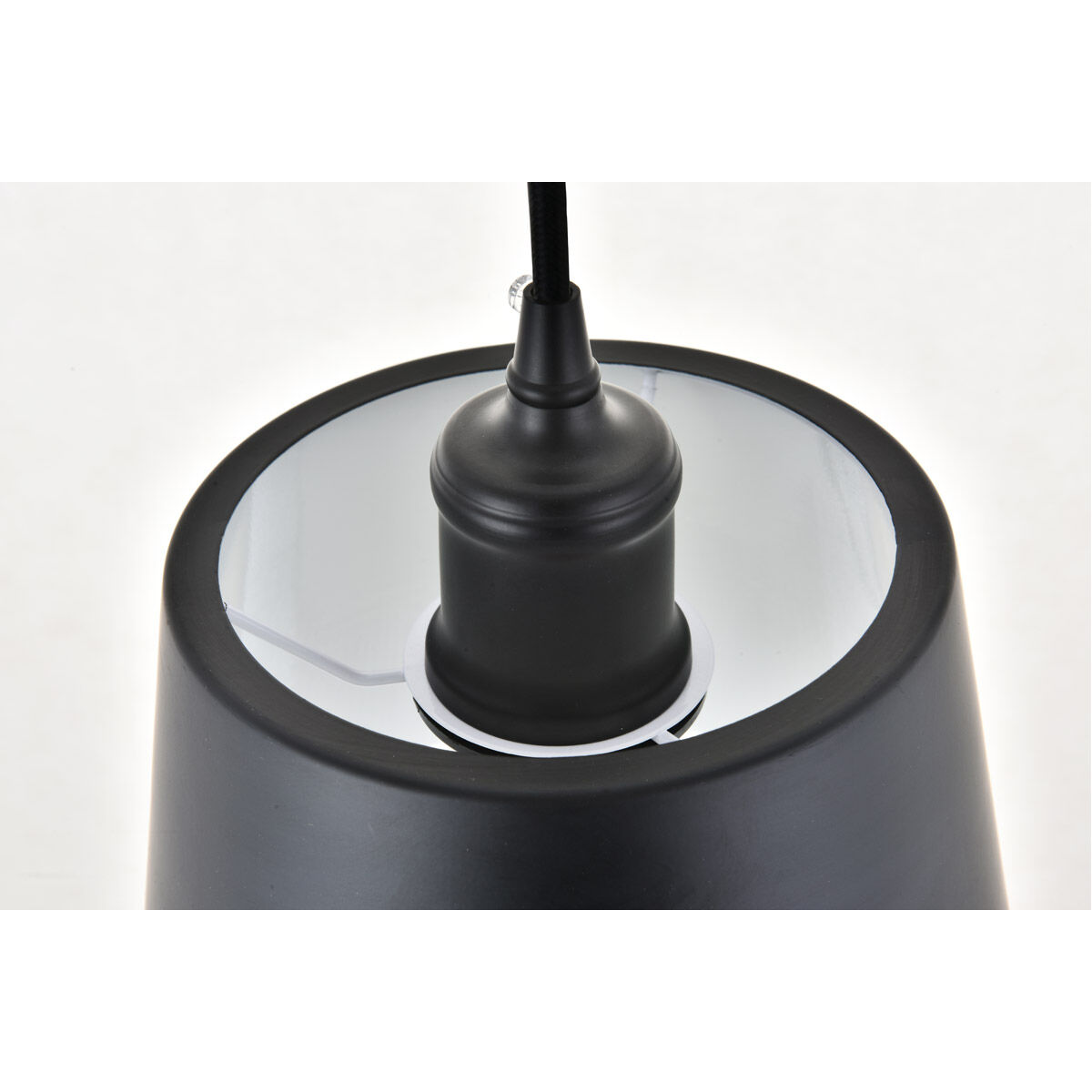 Nota 3 Light 41 inch Black Pendant Ceiling Light