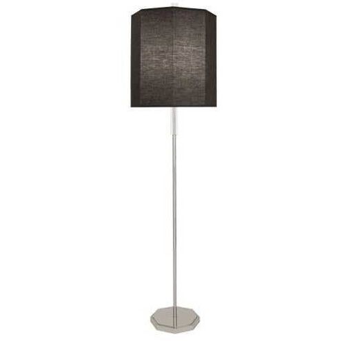 Kate 66.25 inch 150.00 watt Polished Nickel Floor Lamp Portable Light in Raven Black