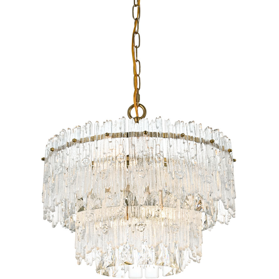 Emilia 4 Light 15 inch Satin Gold Pendant Ceiling Light