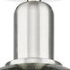 Downtown Urban Brookhaven Globe 1 Light 7.88 inch Brushed Satin Nickel Semi-Flush Mount Ceiling Light in Slate Glass