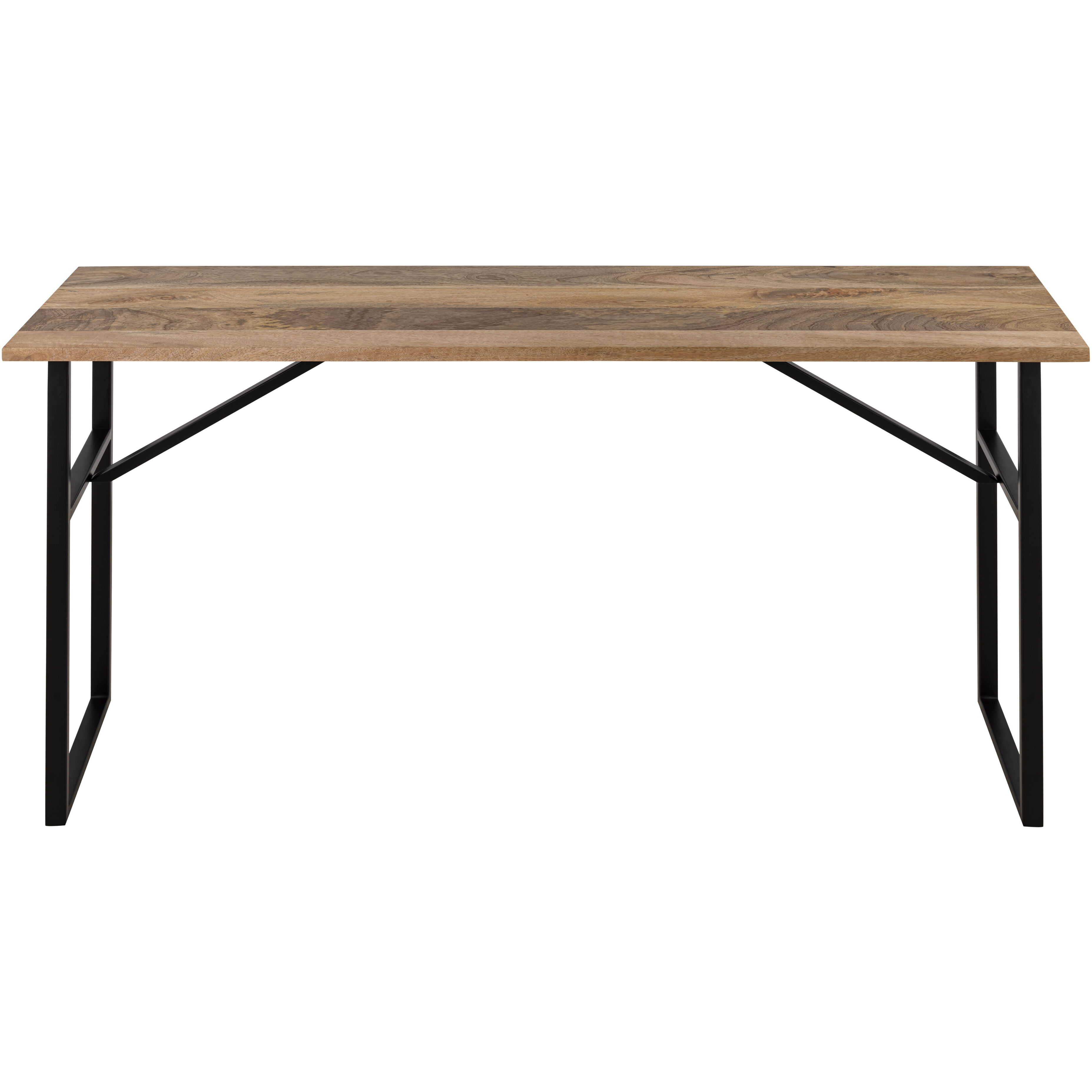 Deven 60 X 15.5 inch Natural Wood and Black Console Table