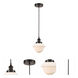 Edison Oxford LED 8 inch Oil Rubbed Bronze Mini Pendant Ceiling Light