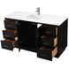 Hayes 60 X 22 X 35 inch Black Vanity Sink Set