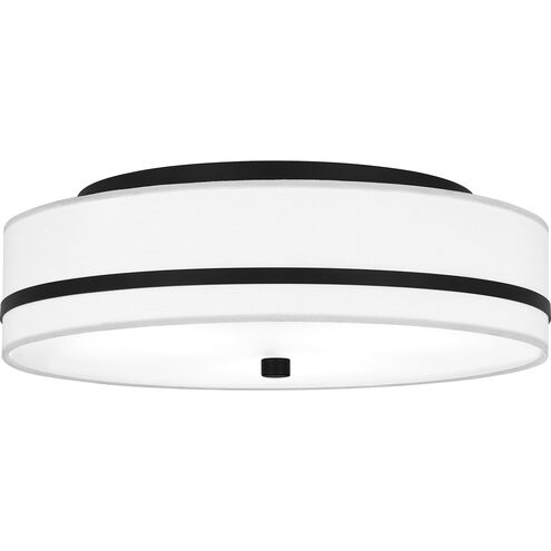 Belotte 3 Light 15 inch Matte Black Flush Mount Ceiling Light, Medium
