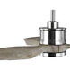 Farris 60 inch Brushed Nickel with Grey Weathered Wood Blades Ceiling Fan, Progress LED