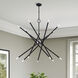 Soho 14 Light 40 inch Black Foyer Chandelier Ceiling Light