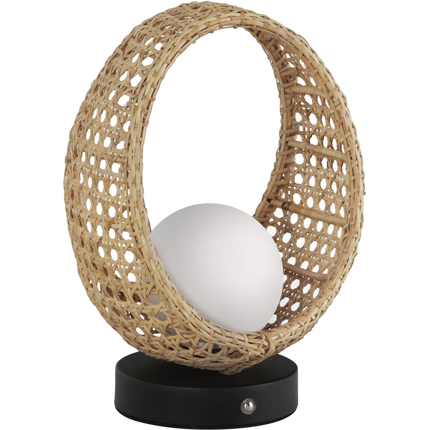 Lanai 10.63 inch 3.00 watt Black/Opal Glass Table Lamp Portable Light