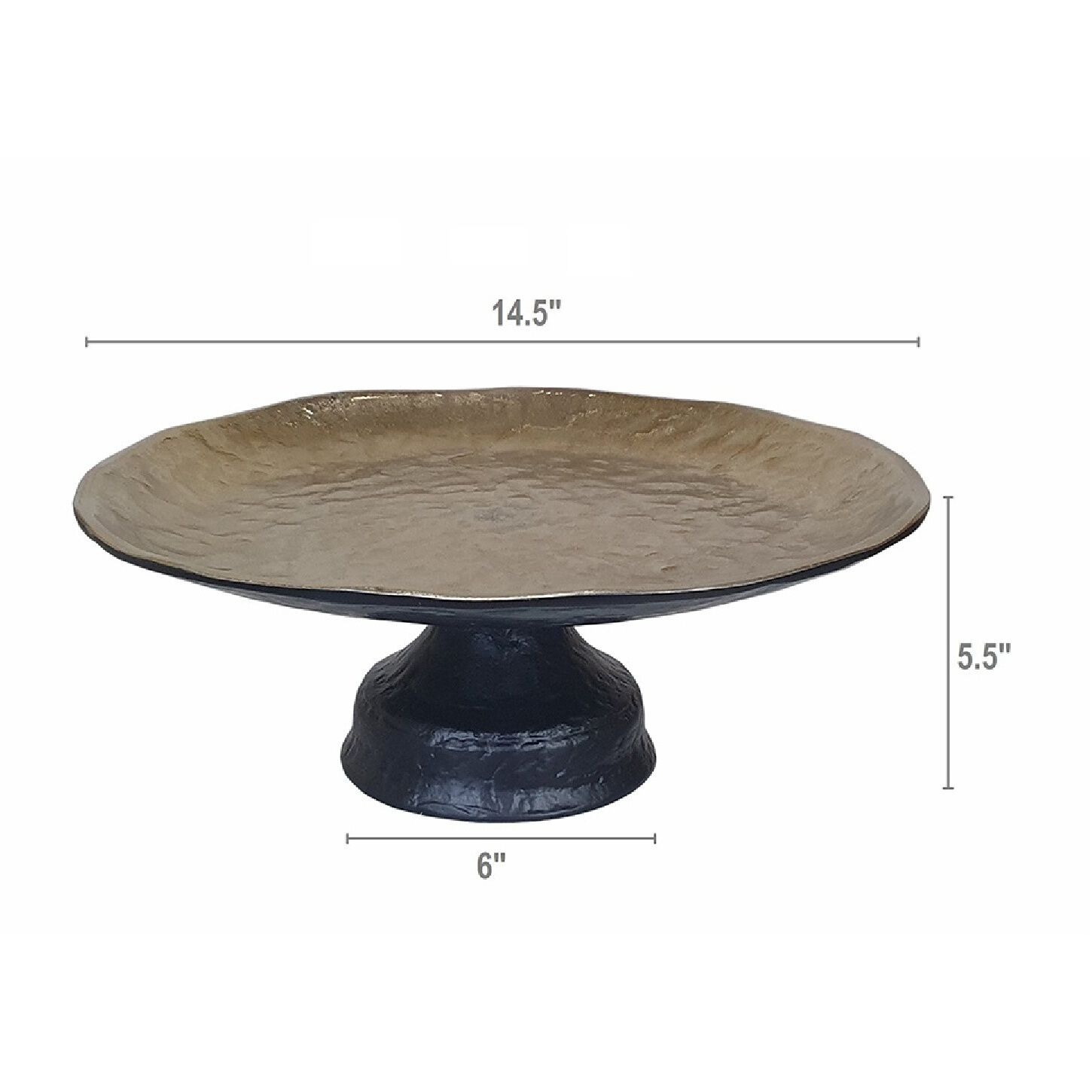 Anita Black/Gold Tray