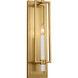 C&M by Chapman & Myers Marston 1 Light 4.25 inch Burnished Brass ADA Wall Sconce Wall Light
