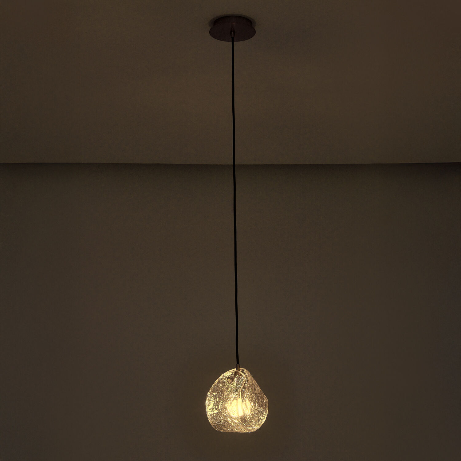 Pallina 1 Light 6 inch Winter Brass Pendant Ceiling Light in Clear