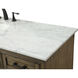 Americana 60 X 21.5 X 35 inch Driftwood Vanity Sink Set in Dark Walnut