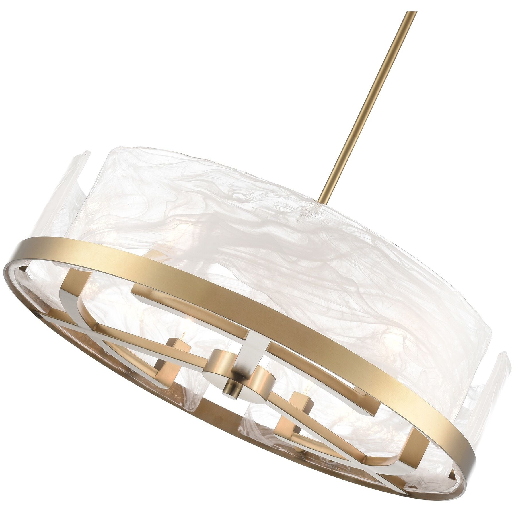 Skye 6 Light 24.02 inch Brushed Brass Chandelier Ceiling Light