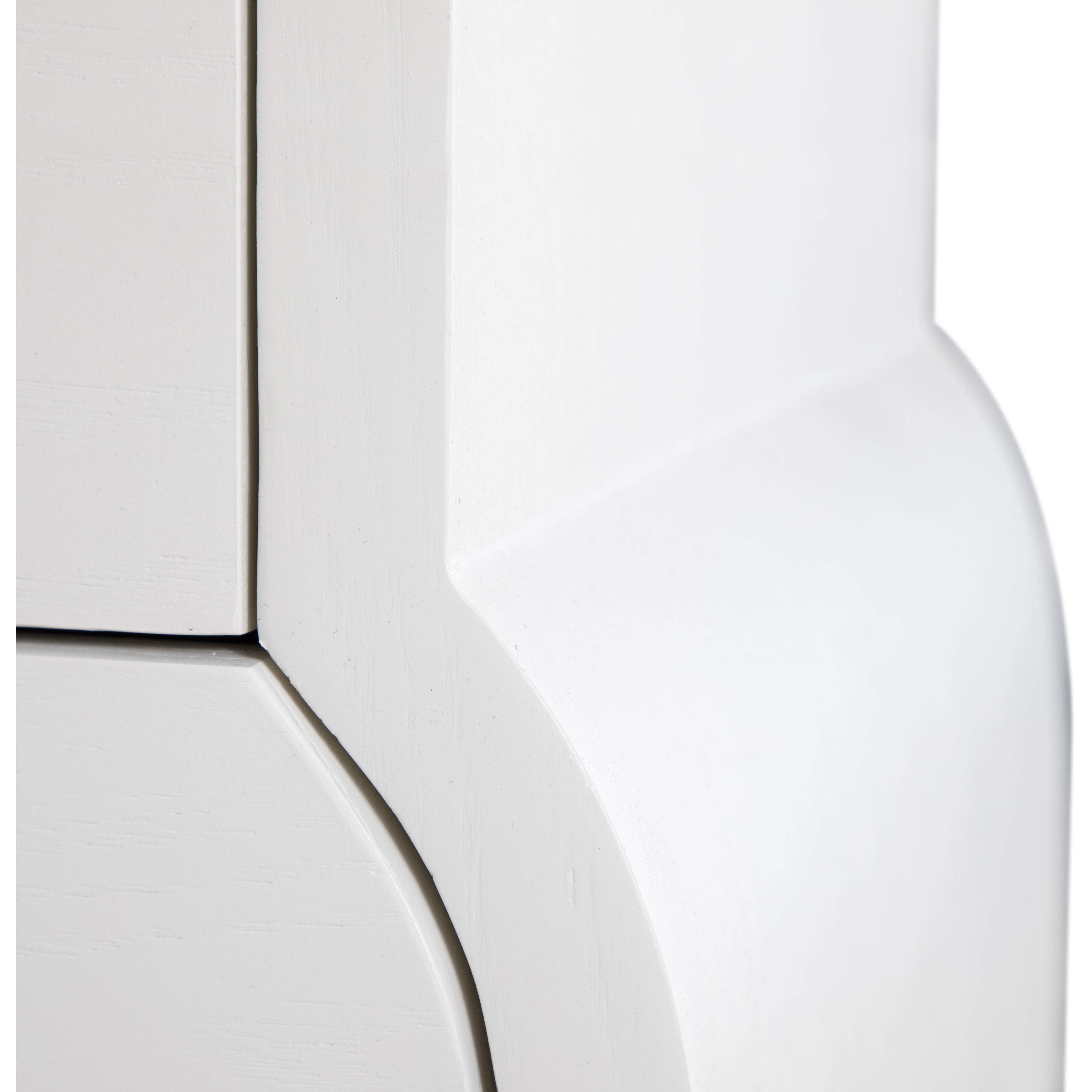 Pearl Ivory White and Satin Brass Chest