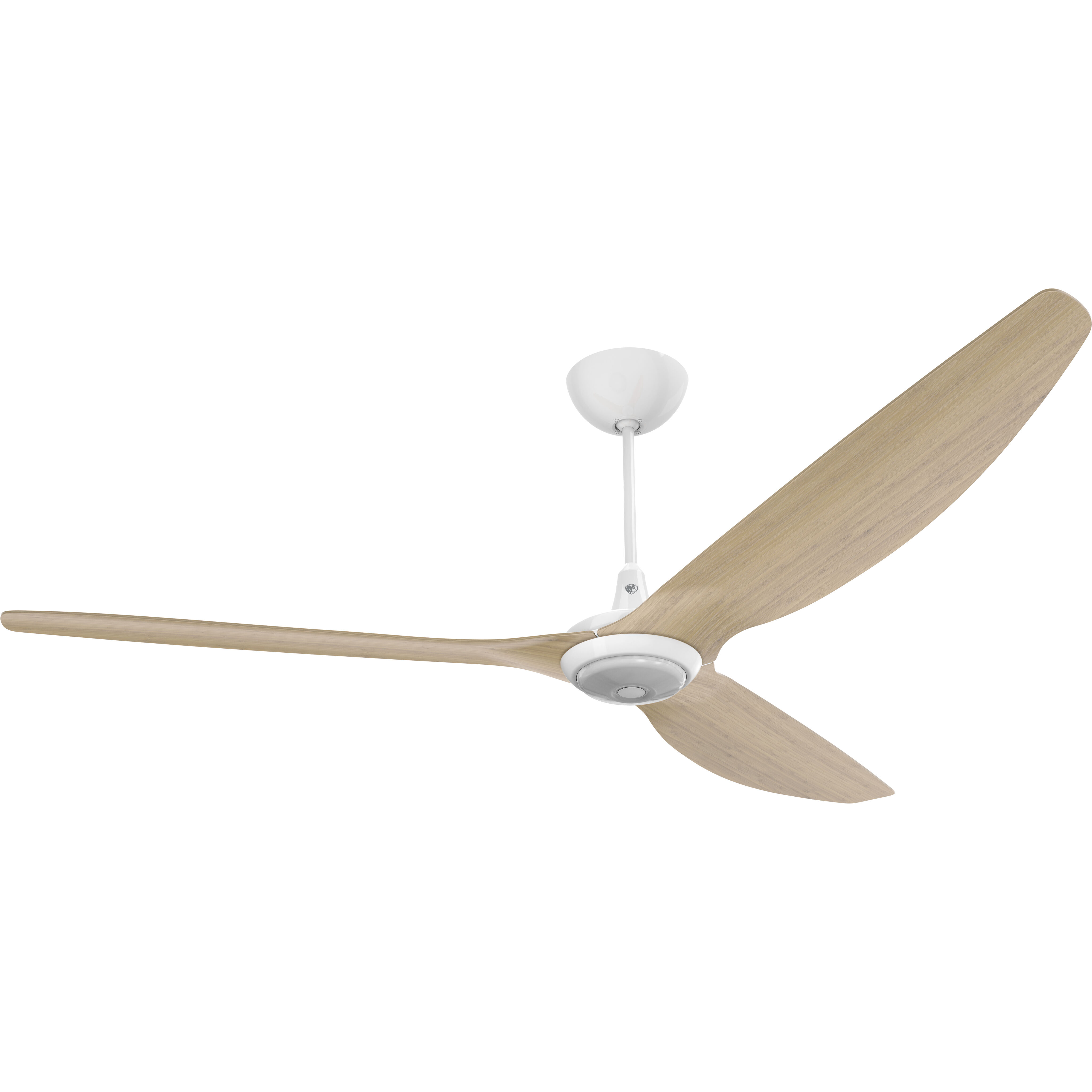 Haiku 84 inch White with Natural Bamboo Blades Ceiling Fan