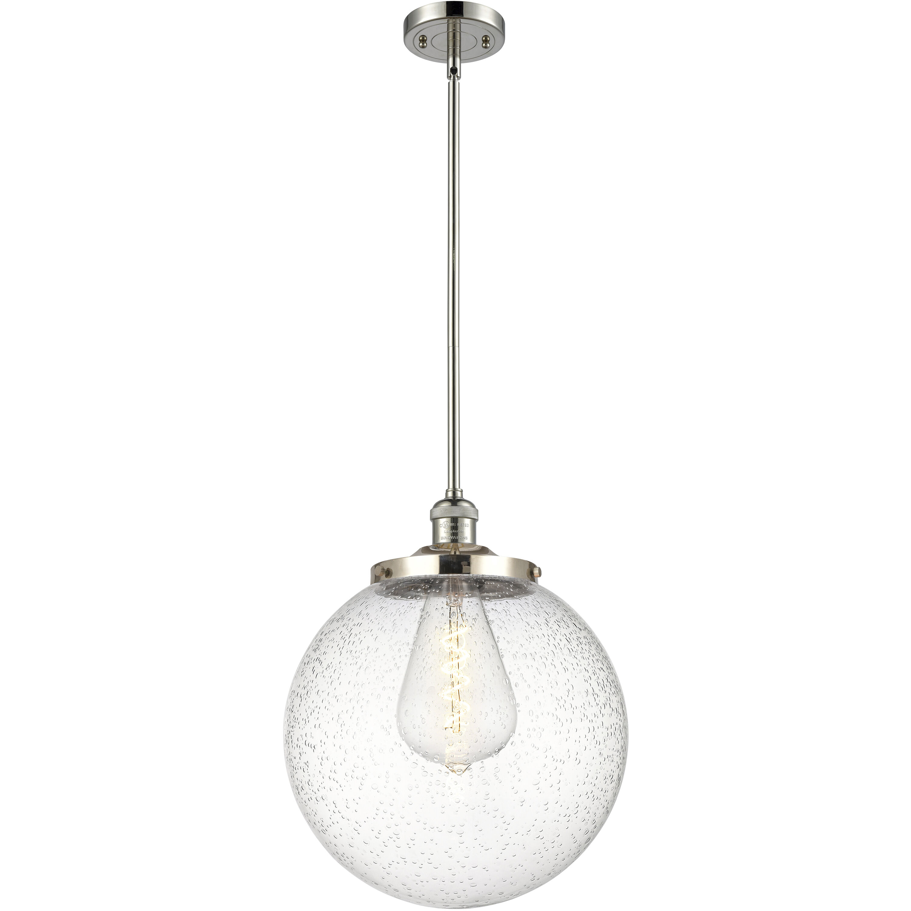 Franklin Restoration Beacon LED 14 inch Polished Nickel Pendant Ceiling Light in Seedy
