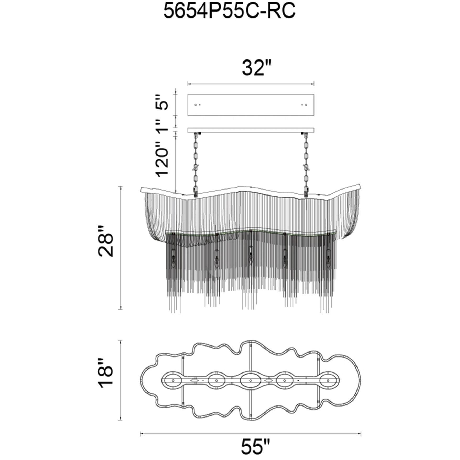 Secca 13 Light 18 inch Chrome Down Chandelier Ceiling Light