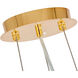 Canada 10 Light 24 inch Gold Chandelier Ceiling Light