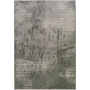 Serene 35 X 22 inch Brown and Gray Area Rug, Polyester and Polypropylene
