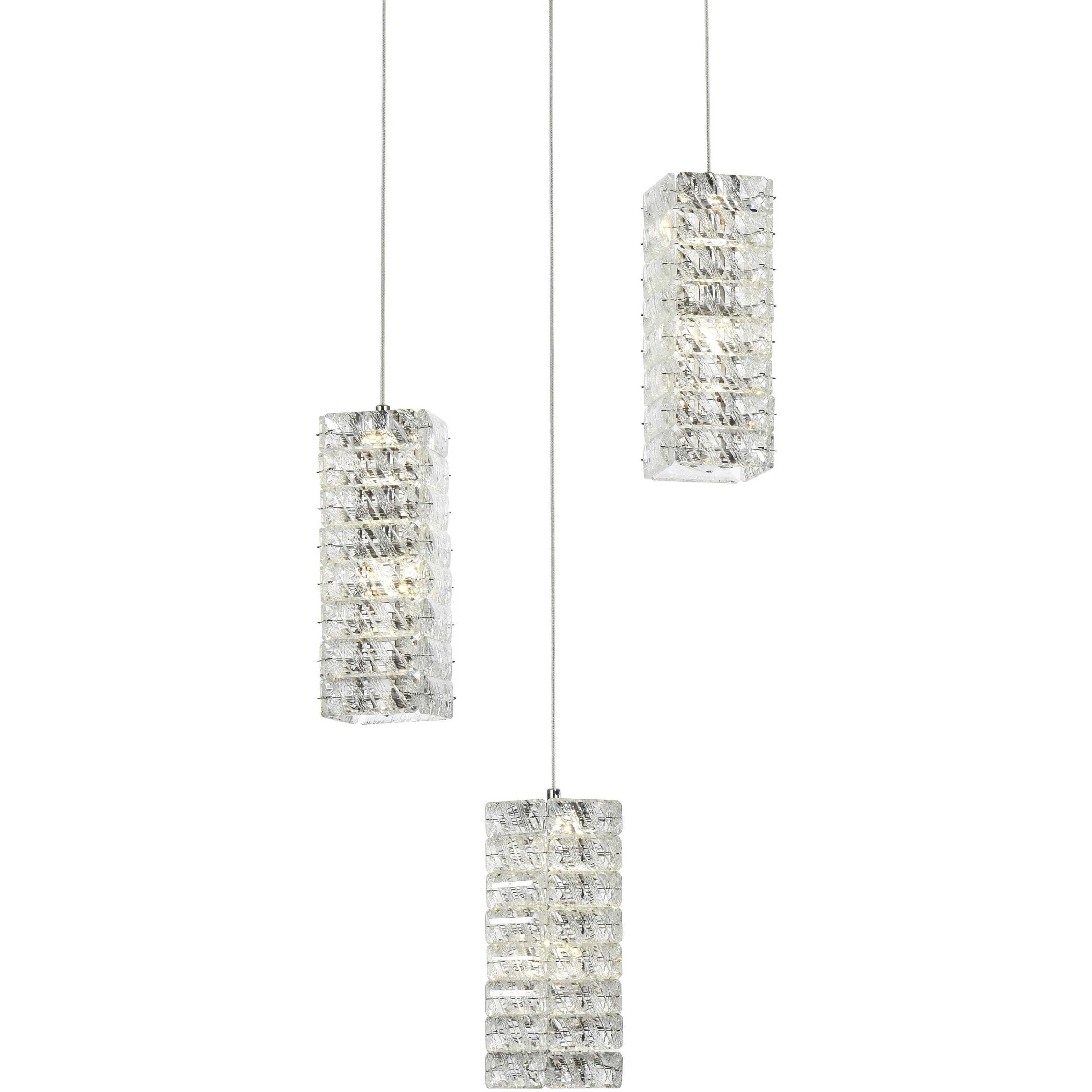 Aston 3 Light 16 inch Chrome Pendant Ceiling Light