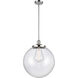 Franklin Restoration Beacon 1 Light 16 inch Polished Chrome Pendant Ceiling Light in Incandescent, Clear
