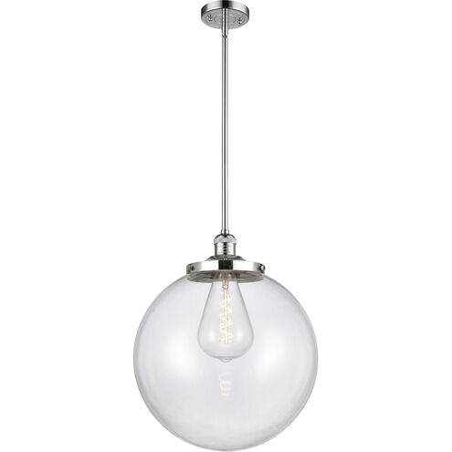 Franklin Restoration Beacon 1 Light 16 inch Polished Chrome Pendant Ceiling Light in Incandescent, Clear
