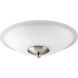 Fort Worth LED Satin Nickel Fan Light Kit, Satin Opal, Low Profile