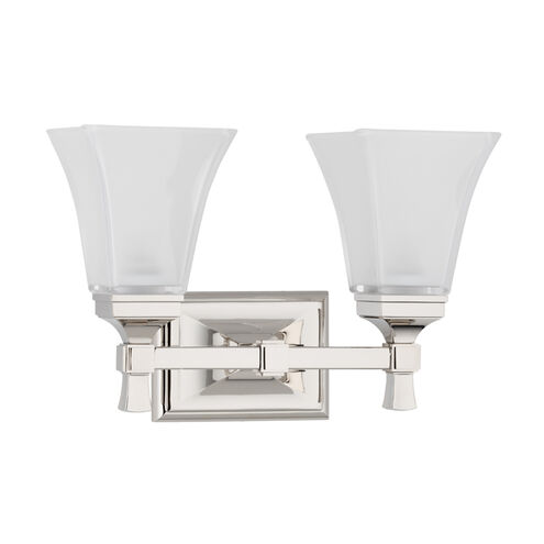 Kirkland 2 Light 15 inch Polished Nickel Bath and Vanity Wall Light