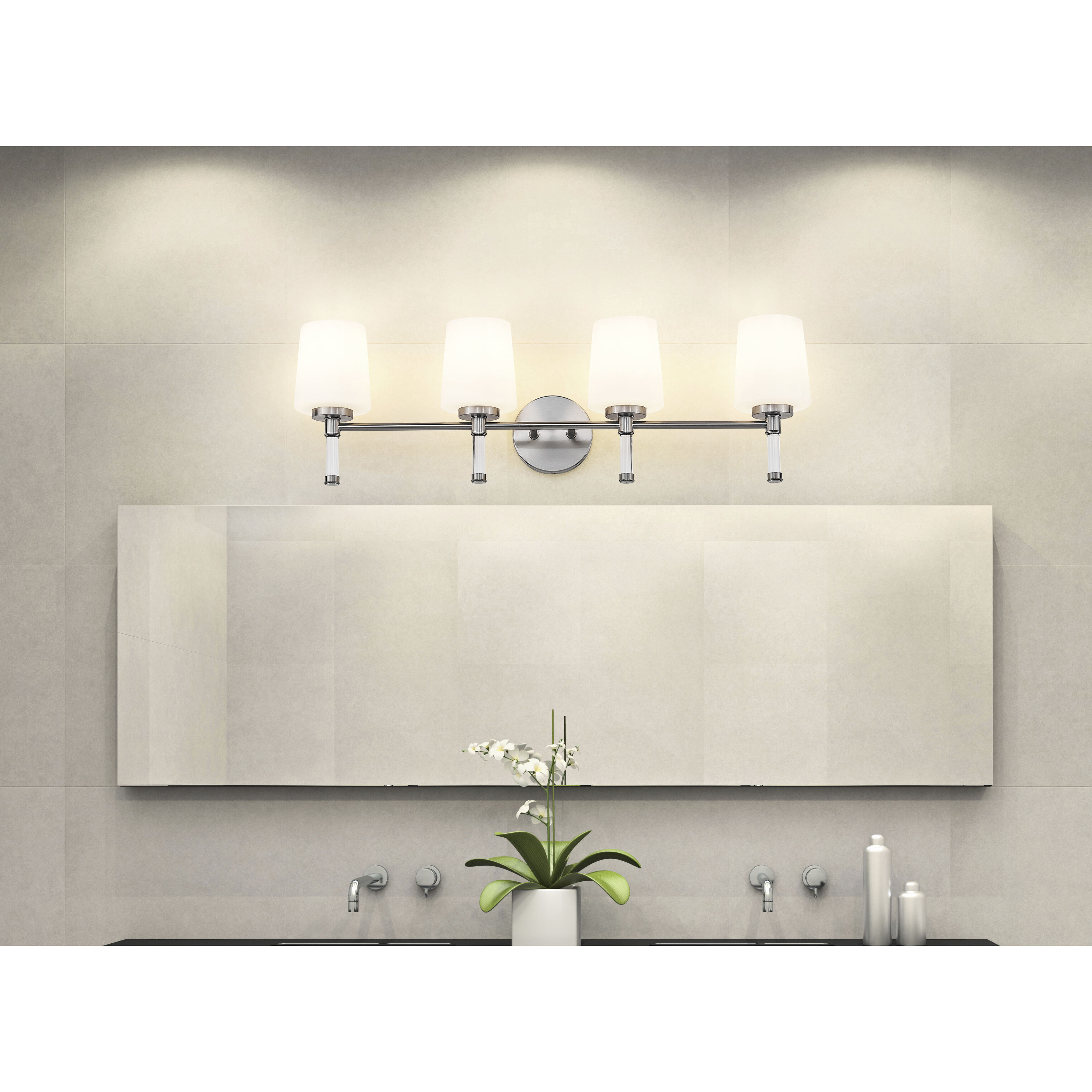 Henri Vanity Wall Light in Brushed Nickel