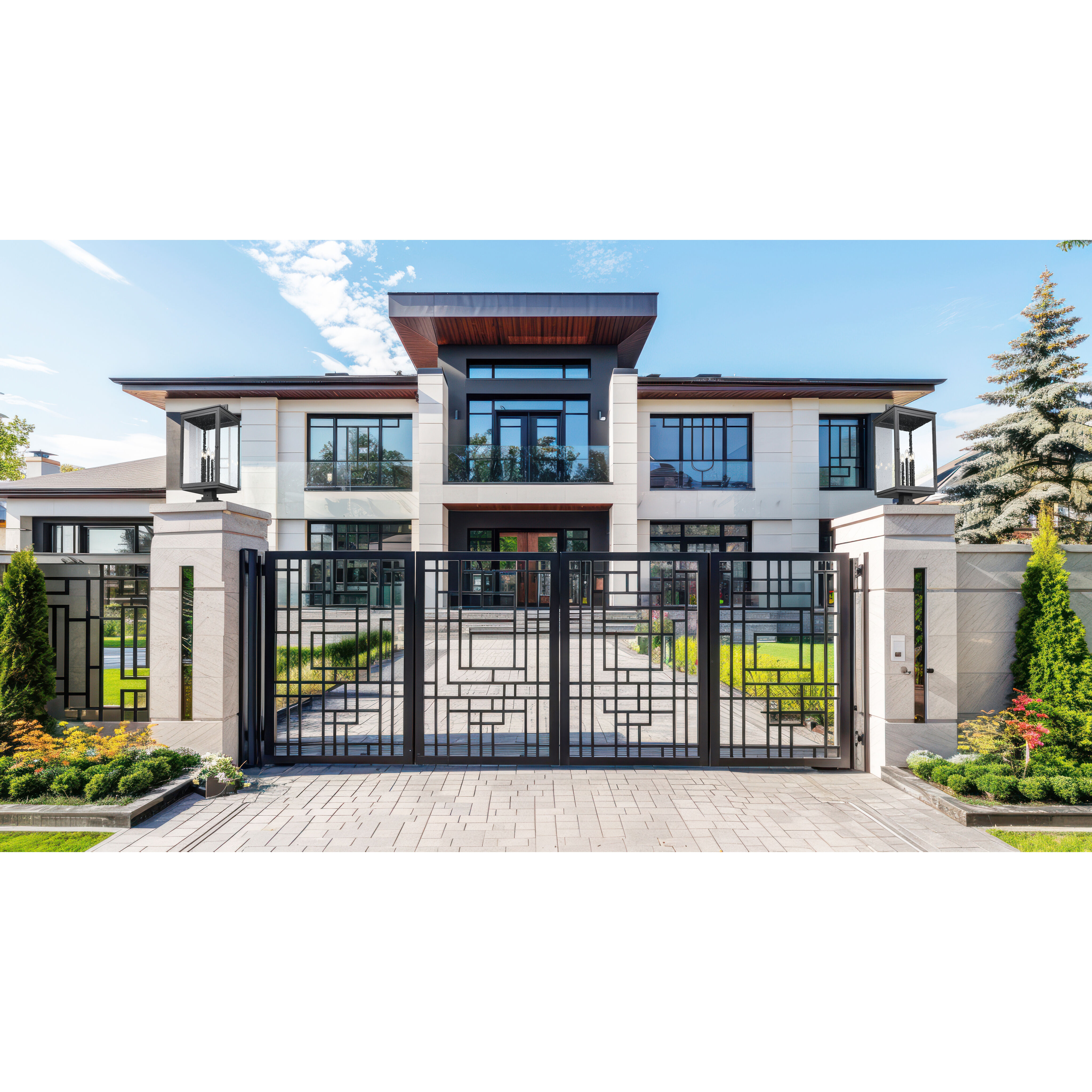 Hartwell 6 Light 34 inch Sand Black Outdoor Pier Mounted Fixture