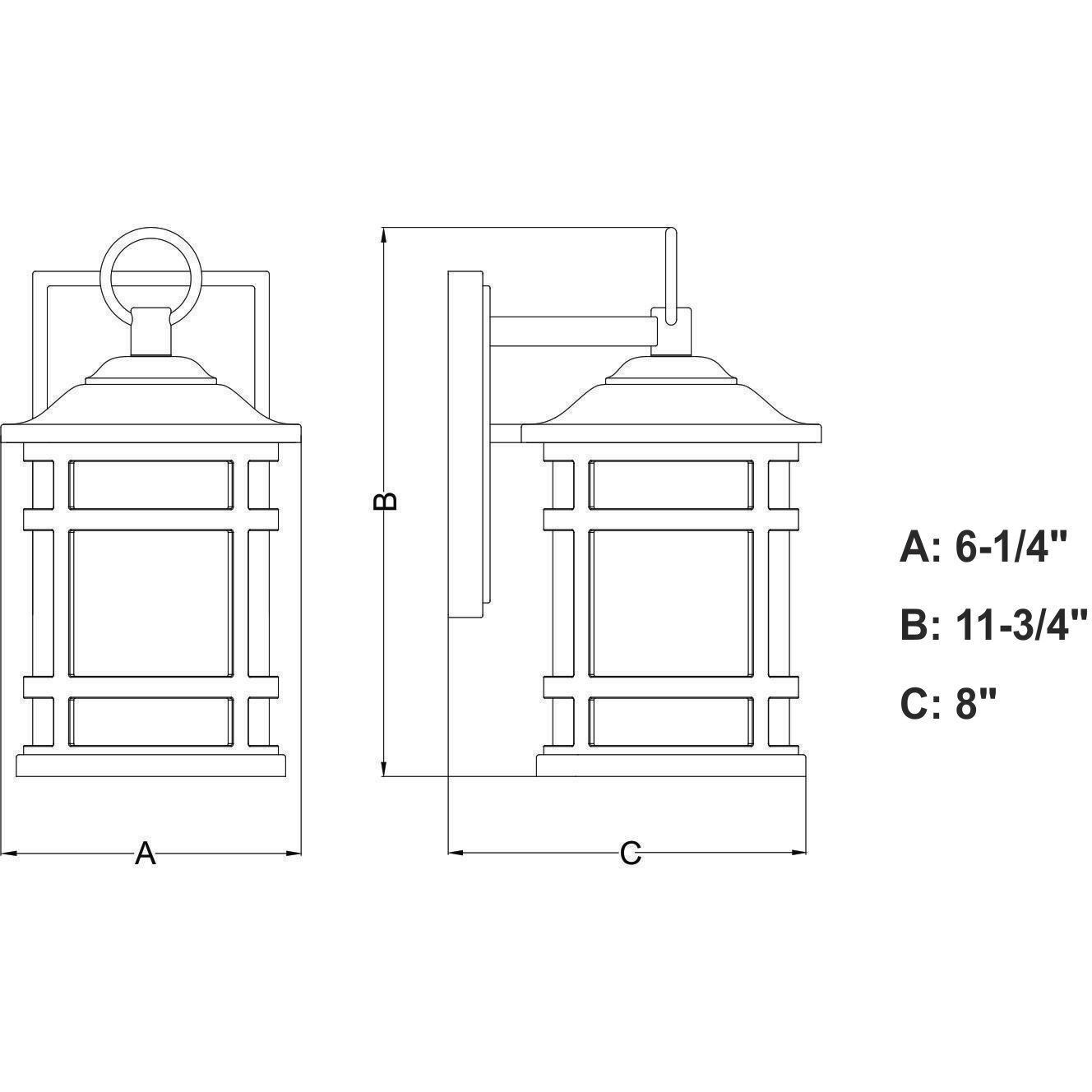 Southport LED 11.75 inch Matte Black Outdoor Wall